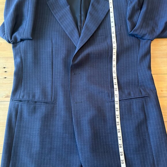 Sartoria Partenopea Navy Pinstripe Summer Suit 48R - Picture 4 of 14